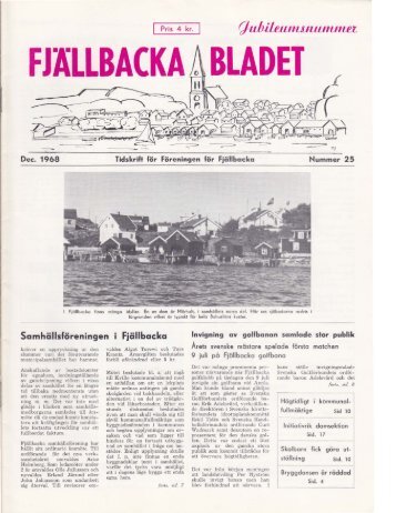 F BACKA BLADET - Föreningen för Fjällbacka