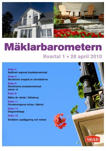 Mäklarbarometern kvartal 1 2010 - SBAB