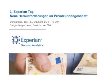 Einladung_3. Experian Tag - Experian Decision Analytics