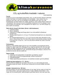 CO2 og kulstoffets kredsløb i naturen - Klimakaravanen