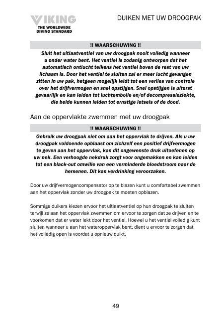 gebruikershandleiding van het droogpak - Ansell Protective Solutions