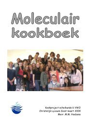 moleculair kookboek juni 2009 - CLZ vaklokalen