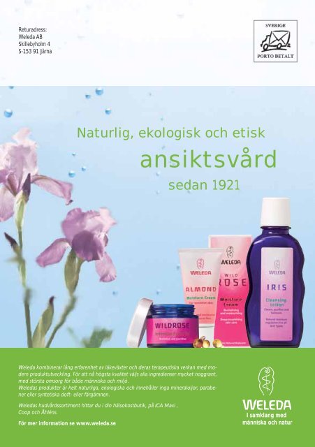 Tema: Naturlig skönhet - Weleda