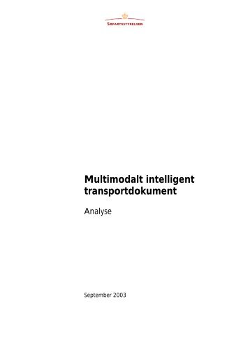 Multimodalt intelligent transportdokument - Erhvervsstyrelsen