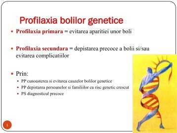 Cursul 19-Profilaxia bolilor genetice