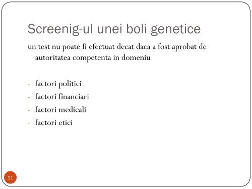 Cursul 19-Profilaxia bolilor genetice