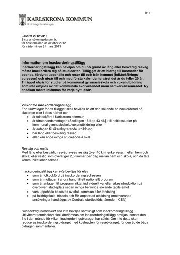 Inackorderingsblankett, pdf, 68 kB - Karlskrona kommun