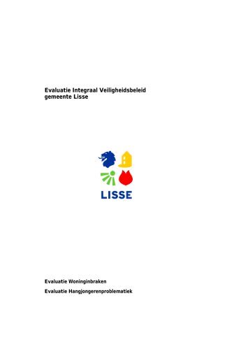 Evaluatie Integraal Veiligheidsbeleid gemeente Lisse