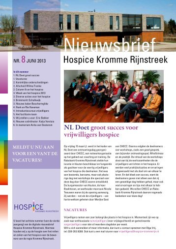 Download Nieuwsbrief nr.8 - Hospice Kromme Rijnstreek