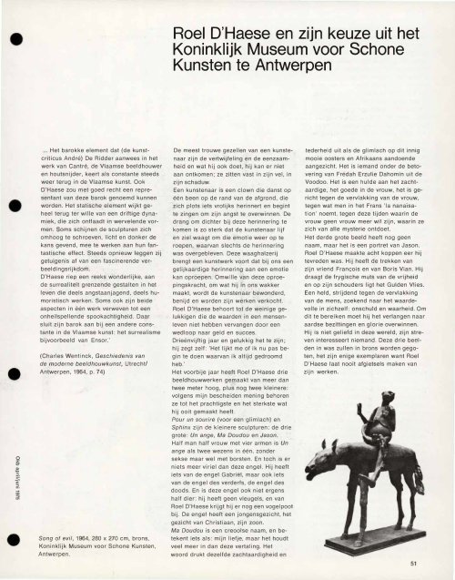 Roei D'Haese en zijn keuze uit het Koninklijk Museum ... - Tento.be