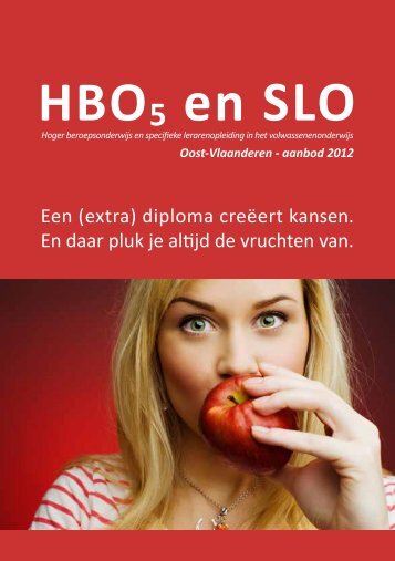 HBO5 en SLO in Oost-Vlaanderen - aanbod 2012: Een ... - De Stap