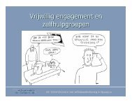 vrijwillig engagement en zelfhulpgroepen (PDF) - Trefpunt Zelfhulp