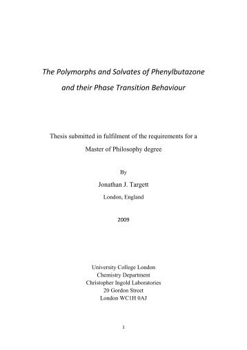 The polymorphs and solvates of phenylbutazone and their phase ...