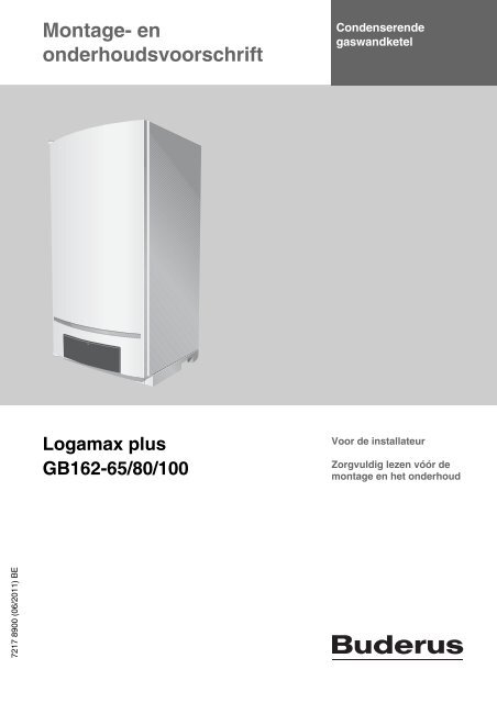 IM Logamax plus GB162-65/80/100 - BE(nl)