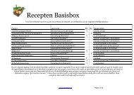 Recepten Basisbox - Streekbox
