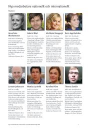 Nya medarbetare i nationell och internationell tjänst - Gemensam ...