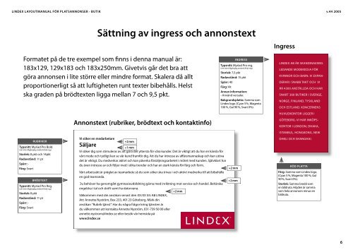 Varianter på platsannonser för butik - Lindex.com