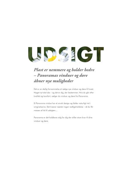 UDSIGT | INDSIGT | OVERSIGT