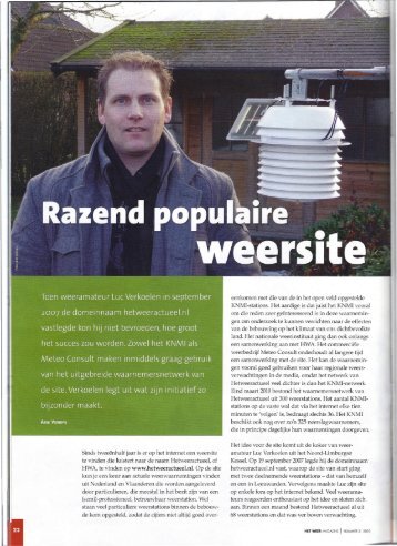 Lees het artikel in Hetweermagazine - Het weer actueel