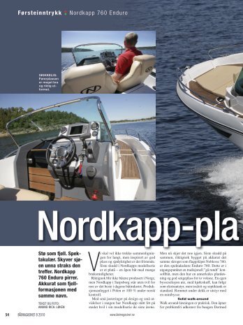 Førsteinntrykk • • Nordkapp 760 Enduro - Nordkapp Boats