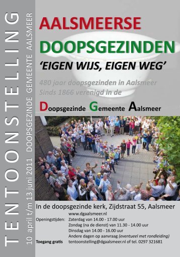 tijdlijn - Doopsgezinde Gemeente Aalsmeer