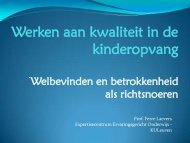 Welbevinden en betrokkenheid - Pedagogenplatform