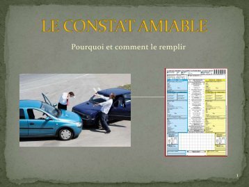 CONSTAT AMIABLE