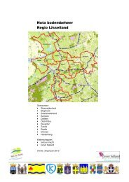 Nota bodembeheer Regio IJsselland - Waterschap Groot Salland