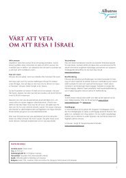 Värt att veta om att resa i Israel - Albatros Travel