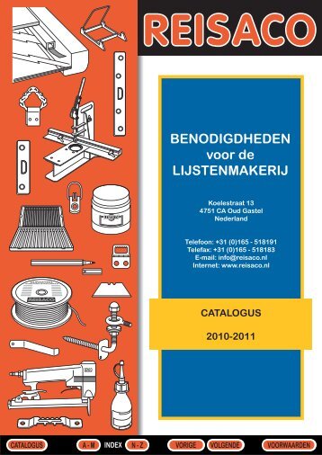 BENODIGDHEDEN voor de LIJSTENMAKERIJ - Frame Products