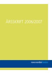 NNF Årsskrift 2006 - Novo Nordisk Fonden