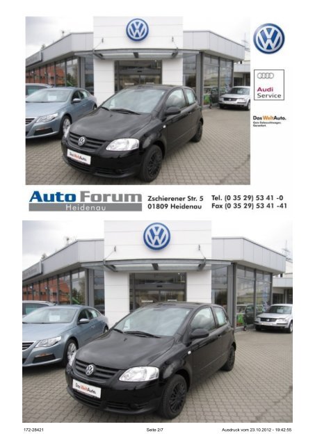 Volkswagen Fox 1.2 Refresh Klima ZV Airbags RCD 5-Gang ABS 5.990 ...