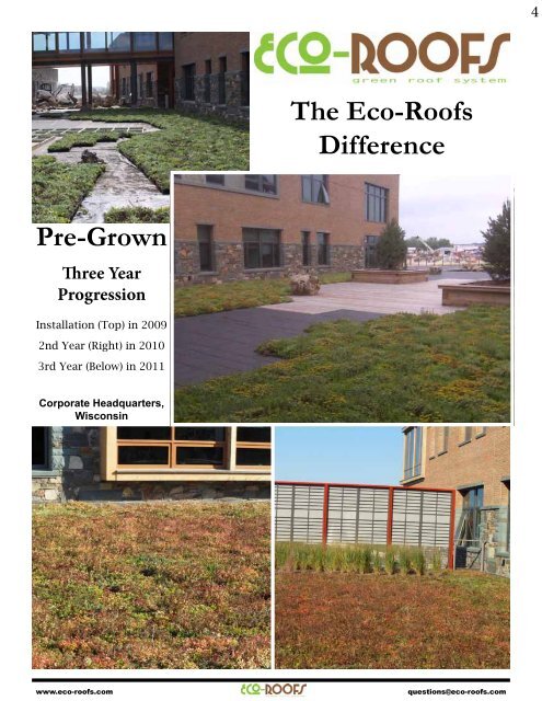 Eco-Roofs Brochure and Specifications PDF - Eco-Roofs Green ...