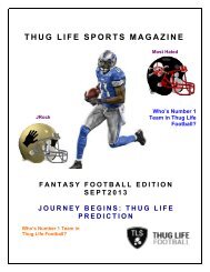 THUG LIFE SPORTS MAGAZINE