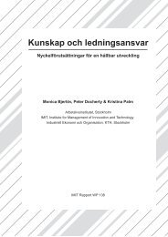 Kunskap och ledningsansvar