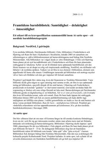 Framtidens barnbibliotek: Samtidighet – delaktighet - Futurum.kom