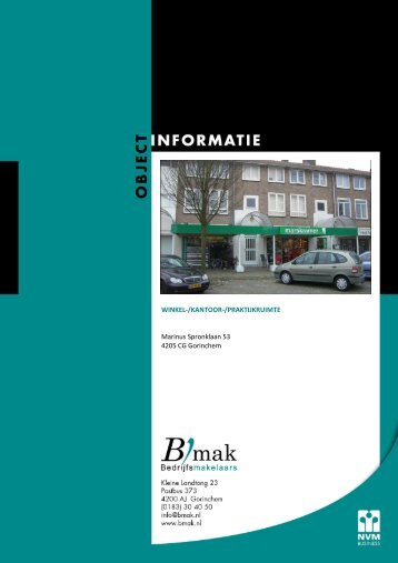 WINKEL-/KANTOOR-/PRAKTIJKRUIMTE Marinus Spronklaan 53 ...