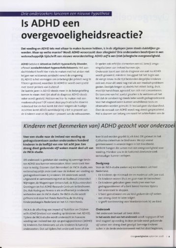 Klik hier voor het artikel (pdf) - Adhd