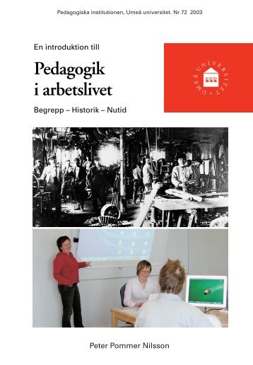 En introduktion till Pedagogik i arbetslivet. Begrepp - Pedagogiska ...