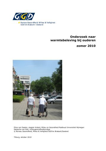 Onderzoek naar warmtebeleving bij ouderen zomer 2010