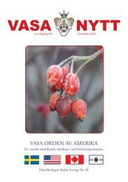 VASA NYTT - Vasa Orden av Amerika