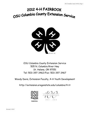 OSU Columbia County Extension Service 505 N. Columbia River ...