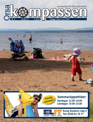 Sommaröppettider: - Orsakompassen