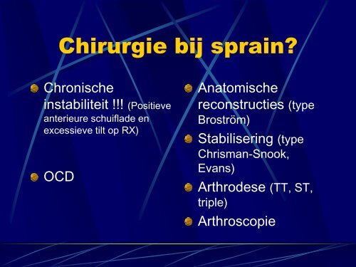 Trauma van de enkel - Orthopedie-web.be