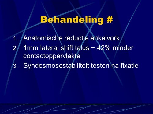 Trauma van de enkel - Orthopedie-web.be