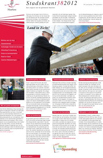 Stadskrant382012 - Gemeente Haarlem