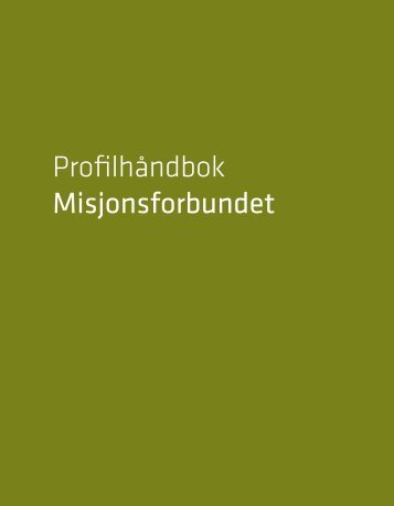 Profilhåndbok Misjonsforbundet