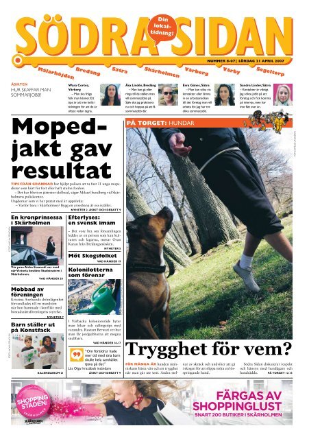 Moped- jakt gav resultat - Södra Sidan