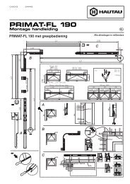 PRIMAT-FL 190 Montage handleiding - Hautau