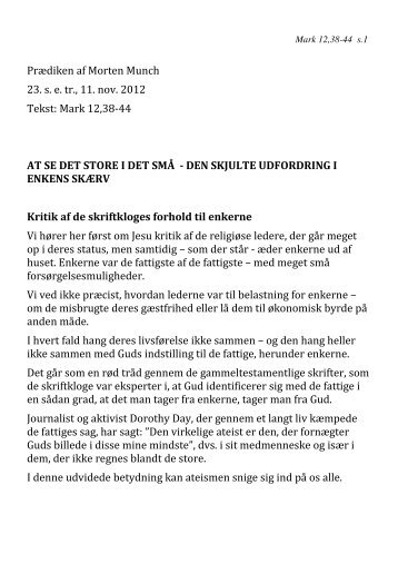 Prædiken 23. s.e. trinitatis